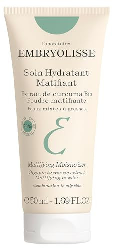 Embryolisse Mattifying Moisturizer, Oil-Control Face Cream with Organic Turmeric Extract. Lightweight Hydration, Non-Comedogenic for Oily & Combination Skin, 1.69 fl oz | Amazon (US)