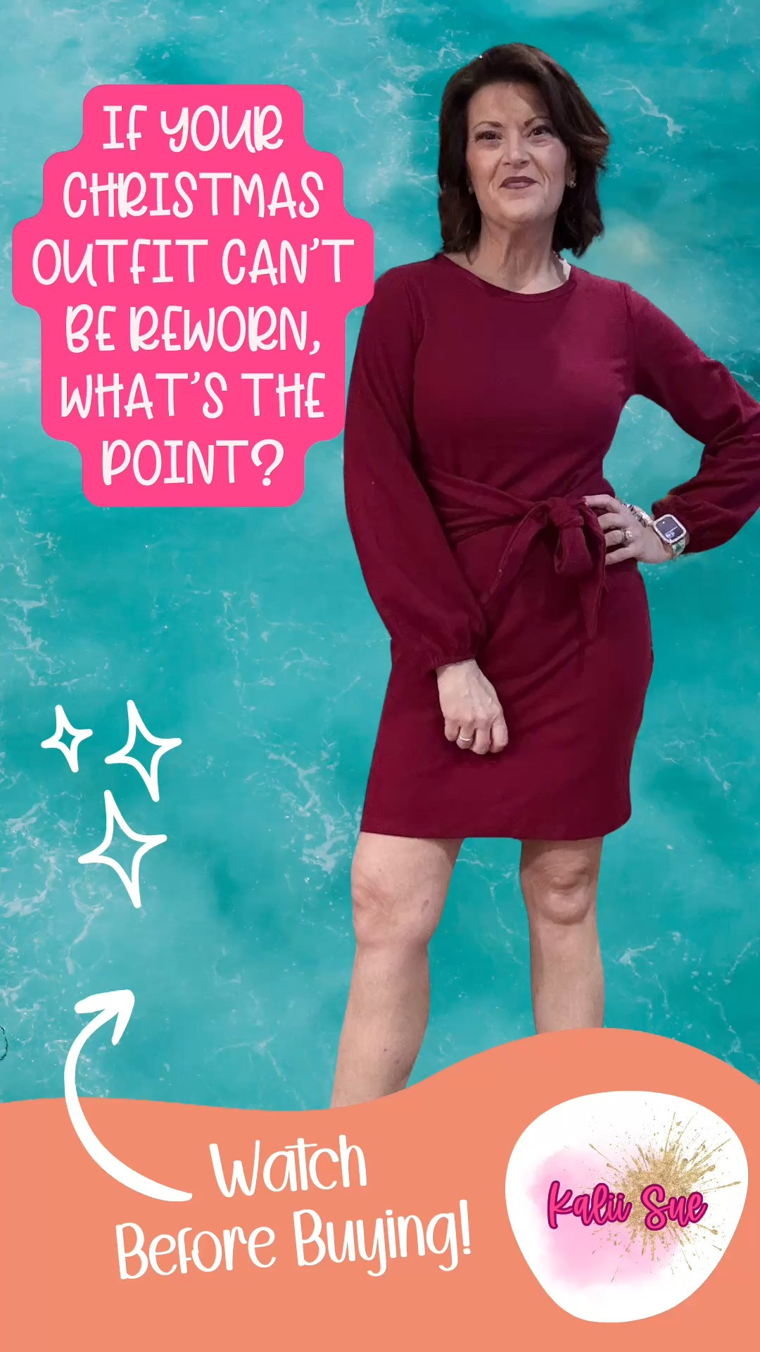  This **PRETTYGARDEN knit dress** is exactly how I like to do **Christmas and holiday outfits** — festive, flattering, and easy to wear without feeling overdone. The **lantern sleeves and tie waist** create such a pretty shape, and the soft, stretchy knit makes it comfortable enough for long dinners, gatherings, and all the sitting, standing, and snacking that happens this time of year.

What makes it a win for the holidays is how versatile it is. Dress it up with heels and statement jewelry for **Christmas parties, holiday dinners, or winter weddings**, or dress it down with boots for more casual gatherings. It feels polished and special without looking like a one-time holiday outfit you’ll never touch again.

If you want a **Christmas dress** that works for multiple events — and still earns its place in your closet after the holidays — this one is such a good option.

 

#LTKSeasonal #LTKOver40 #LTKHoliday