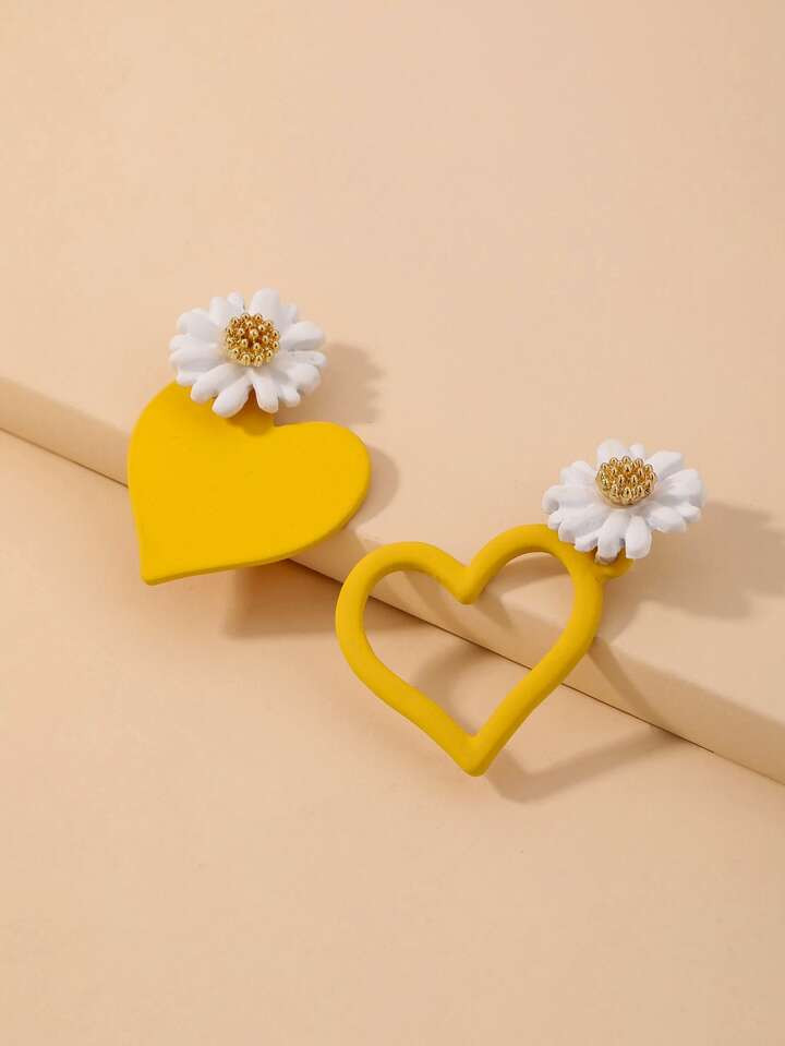 Hart & bloem decor drop oorbellen | SHEIN