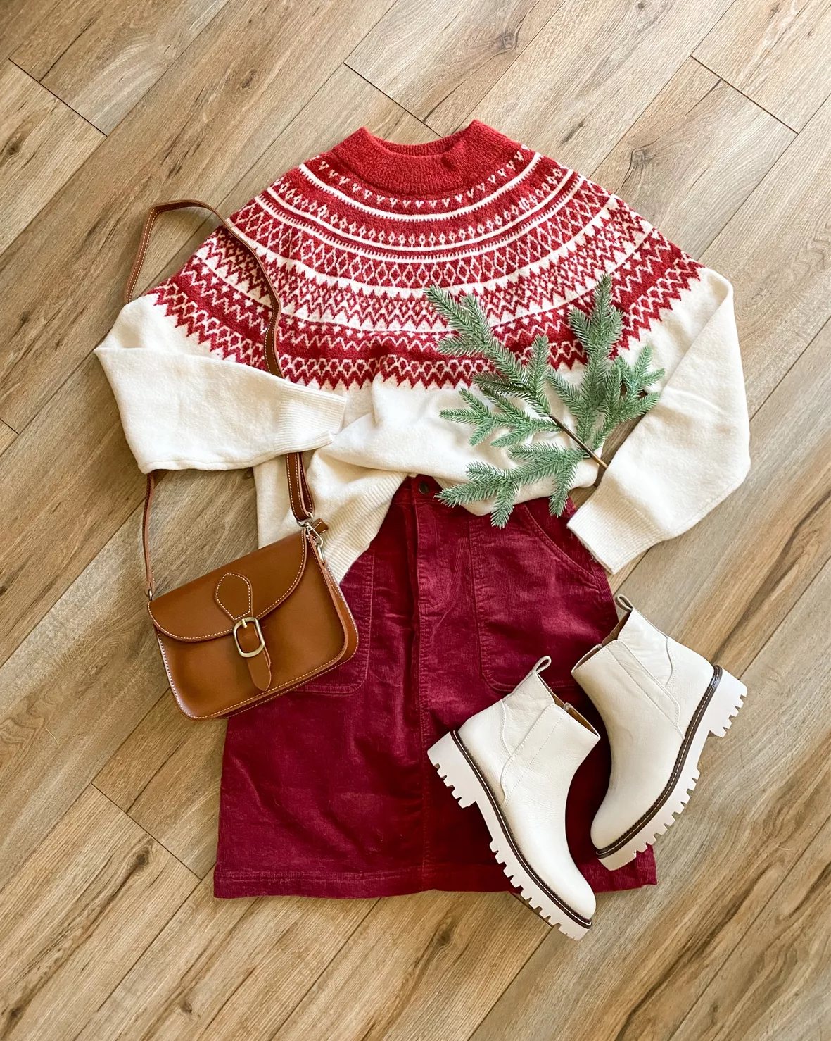 Jacquard-knit Sweater - Red/white … curated on LTK
