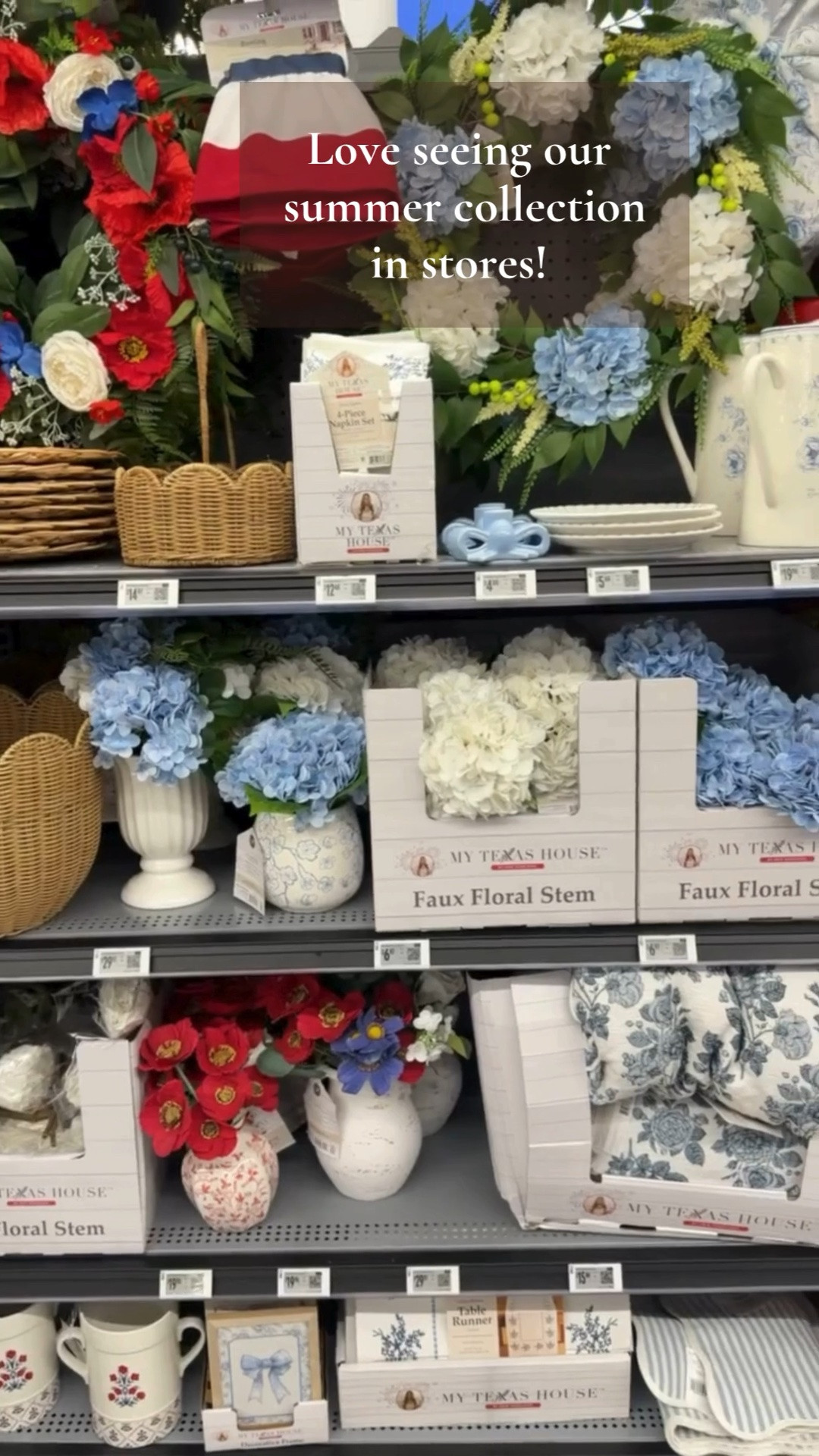 I still get giddy every time I see our collection in stores!! Our local Walmart had our summer collection on display, and it looks GORG! Available online and in select stores!

#LTKSeasonal #LTKHome