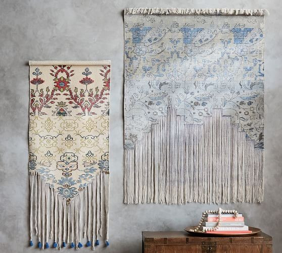 Cotton Fringed Rug Tapestry | Pottery Barn (US)