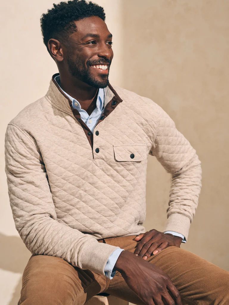 Epic Quilted Fleece Pullover | Faherty