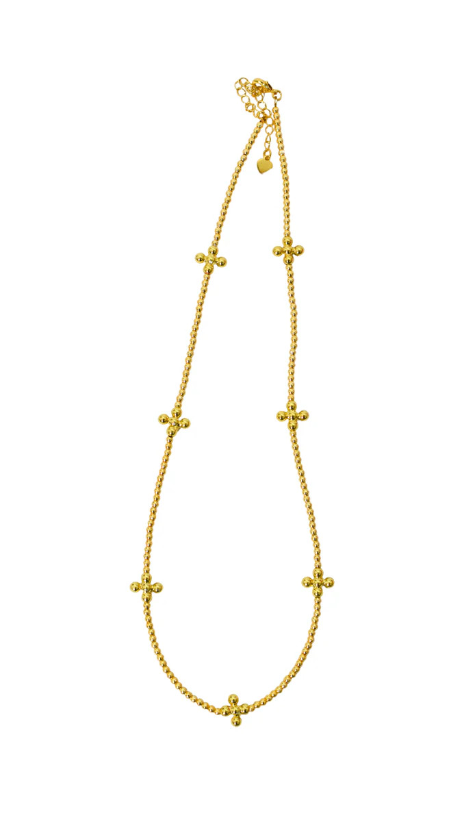 The Cross Cluster Necklace | Cocos Beads and Co
