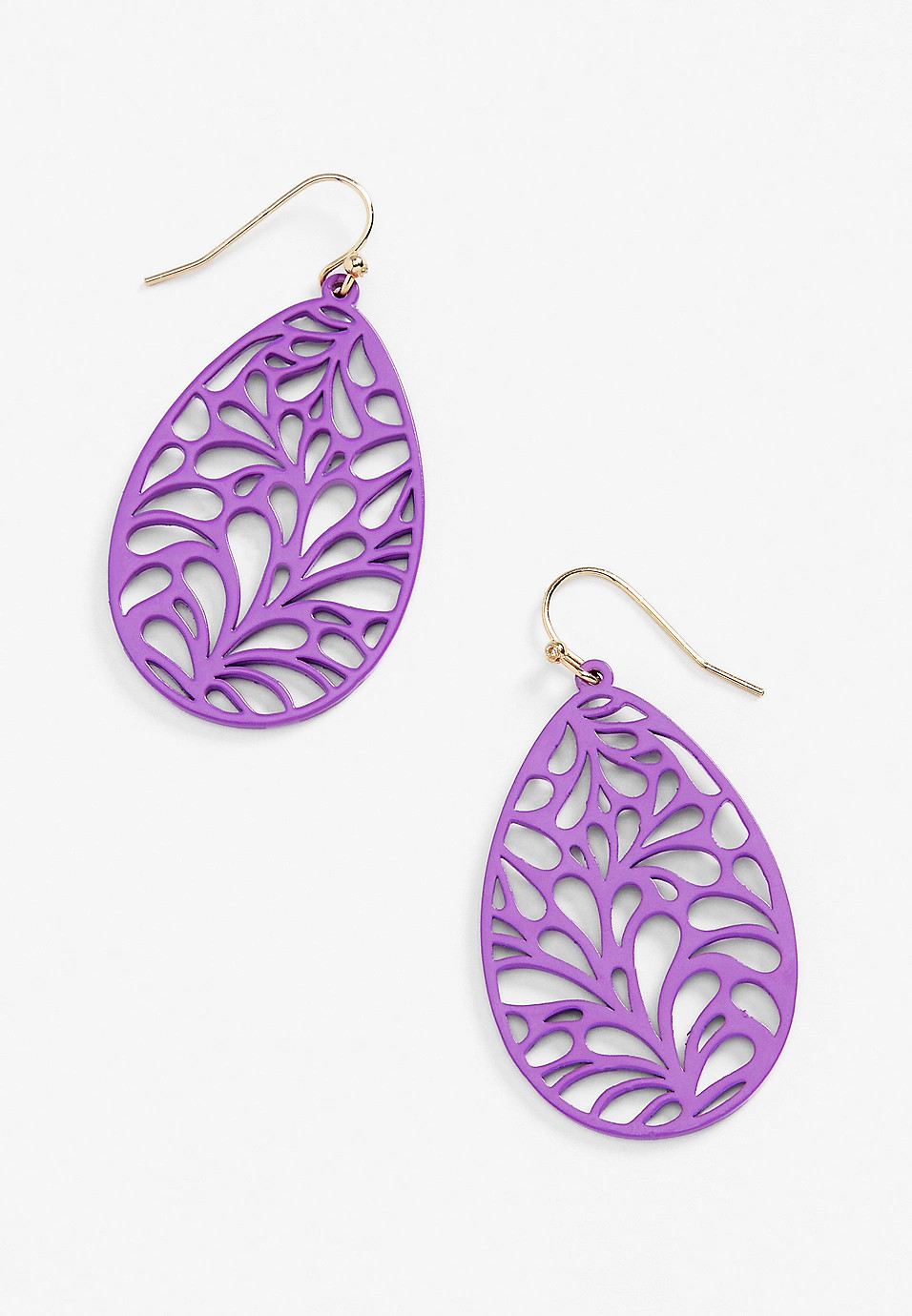 Purple Filigree Egg Earrings | Maurices