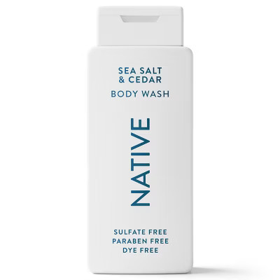 Native Body Wash for Men & Women - Sea Salt & Cedar - Sulfate Free - 18 fl oz: Moisturizing Nourishing Liquid | Target