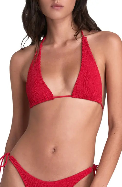 BOUND by Bond-Eye The Sofie Triangle Bikini Top in Baywatch Red at Nordstrom | Nordstrom