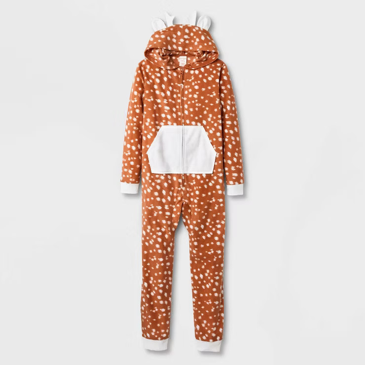 Kids' Reindeer Union Suit - Cat & Jack™ Brown | Target