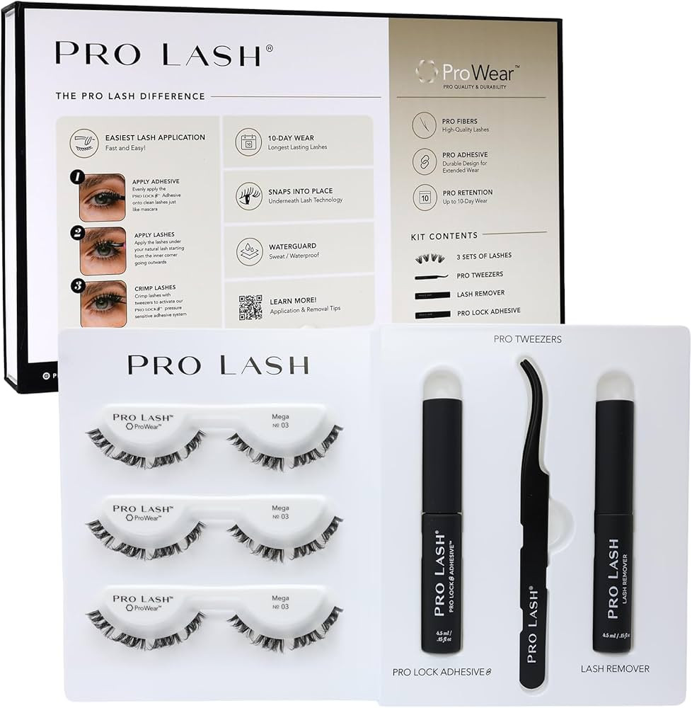 Pro Lash ProWear Starter Lash Clusters Kit - Easiest to Apply Lashes - 10-Day Cluster Eyelash Ext... | Amazon (US)