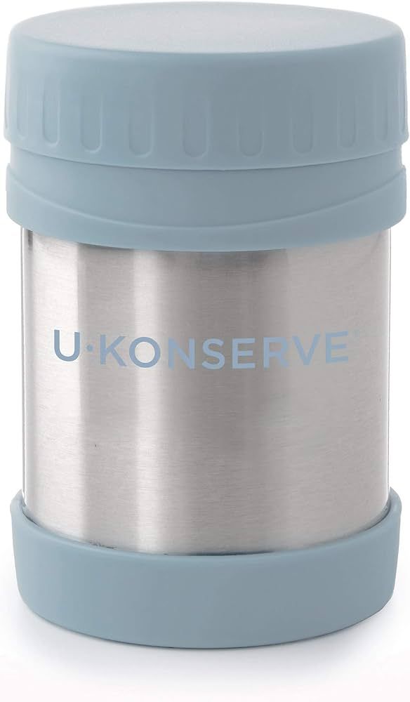 U Konserve Stainless Steel Insulated Food Jar 12oz - Leak-Proof Seafoam Blue Lid - BPA Free - The... | Amazon (US)