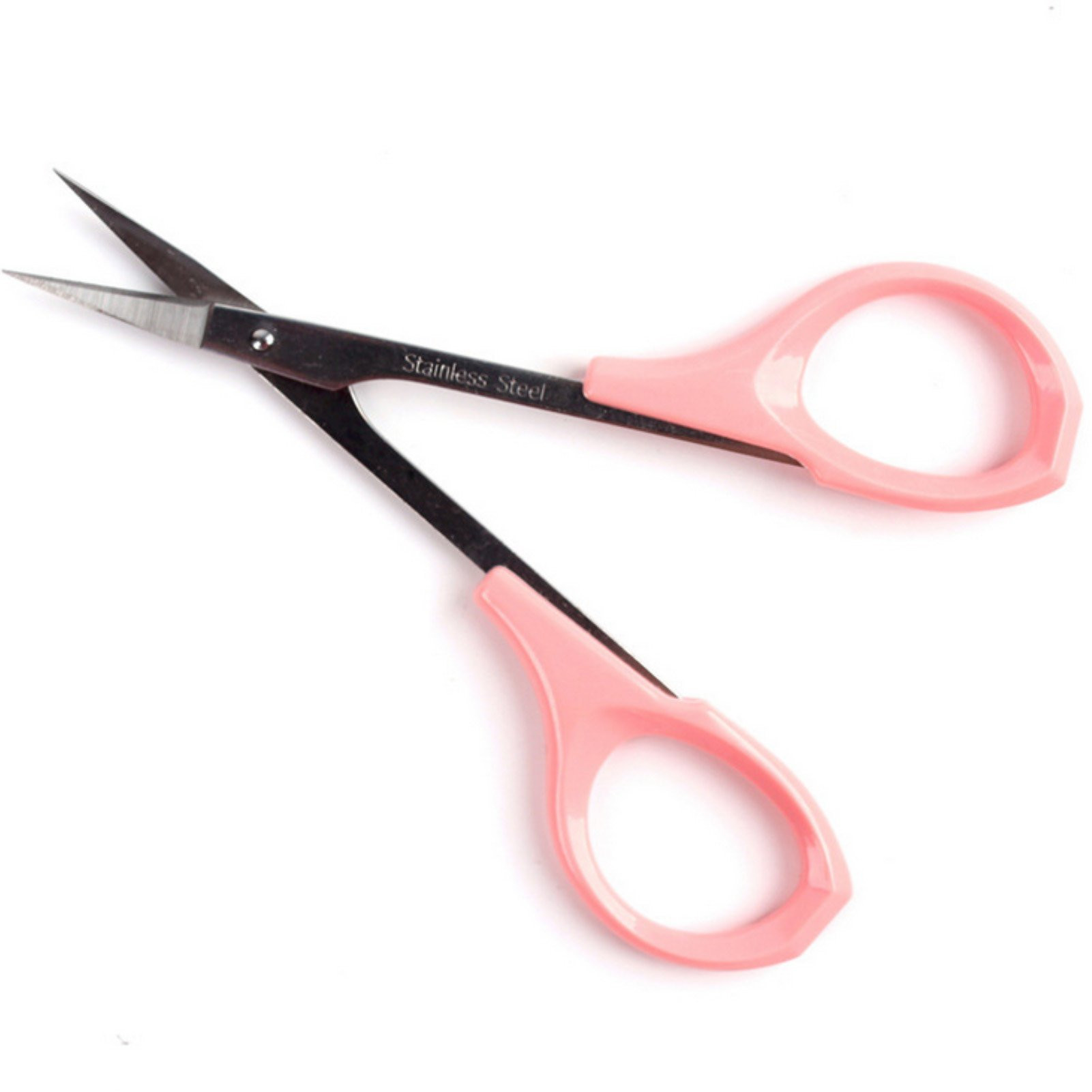 EMILYSTORES 4 Inches Curved Craft Scissors For Eyebrow Eyelash Extensions Stainless Steel 1PC | Amazon (US)