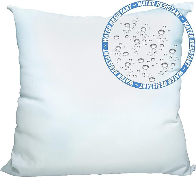 Foamily Set of 2 - 22 x 22 Foamily Premium Outdoor Water Resistant Hypoallergenic Stuffer Pillow ... | Amazon (US)