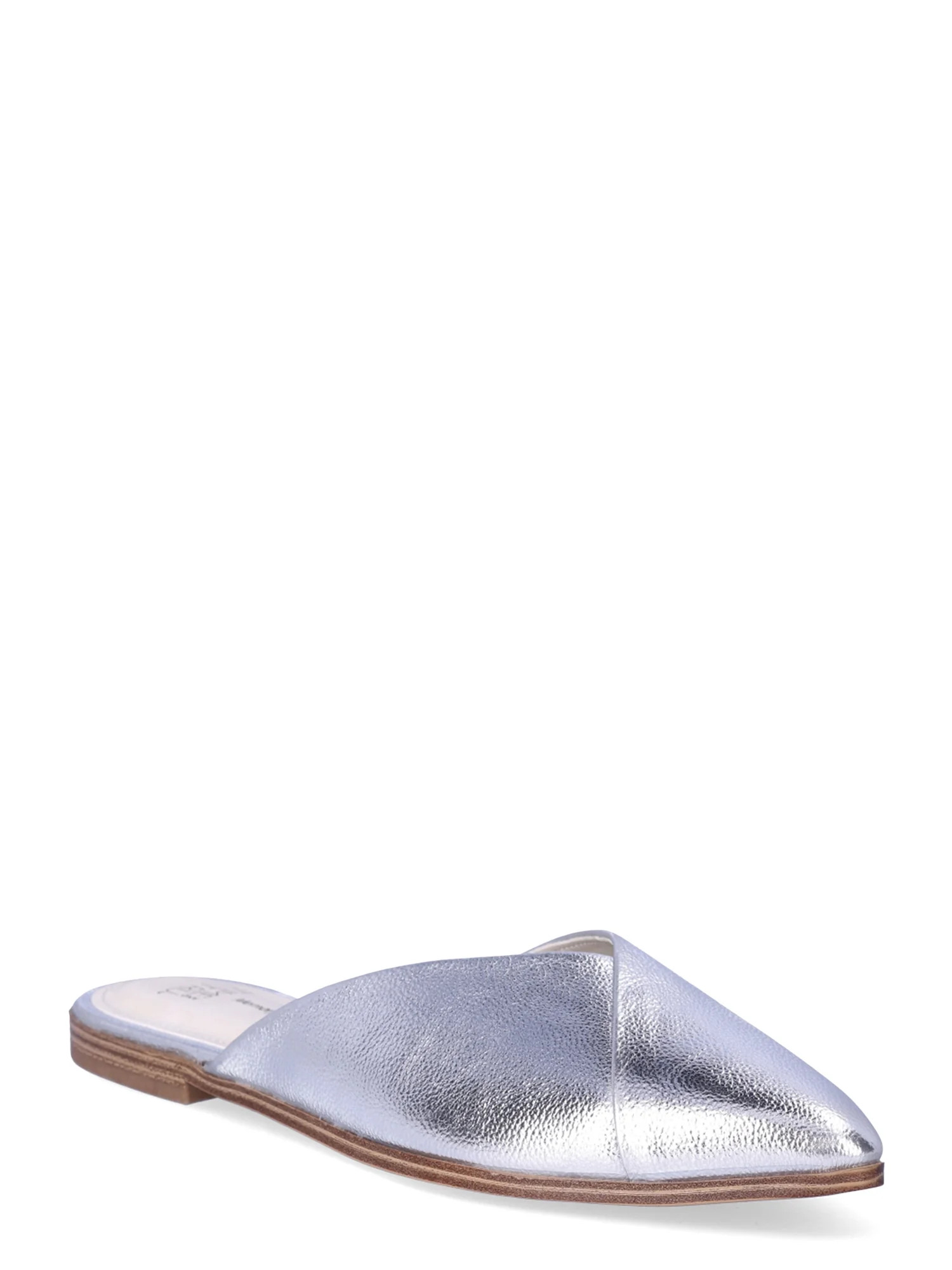 Time and Tru Women’s Shimmer V Slip On Mules | Walmart (US)