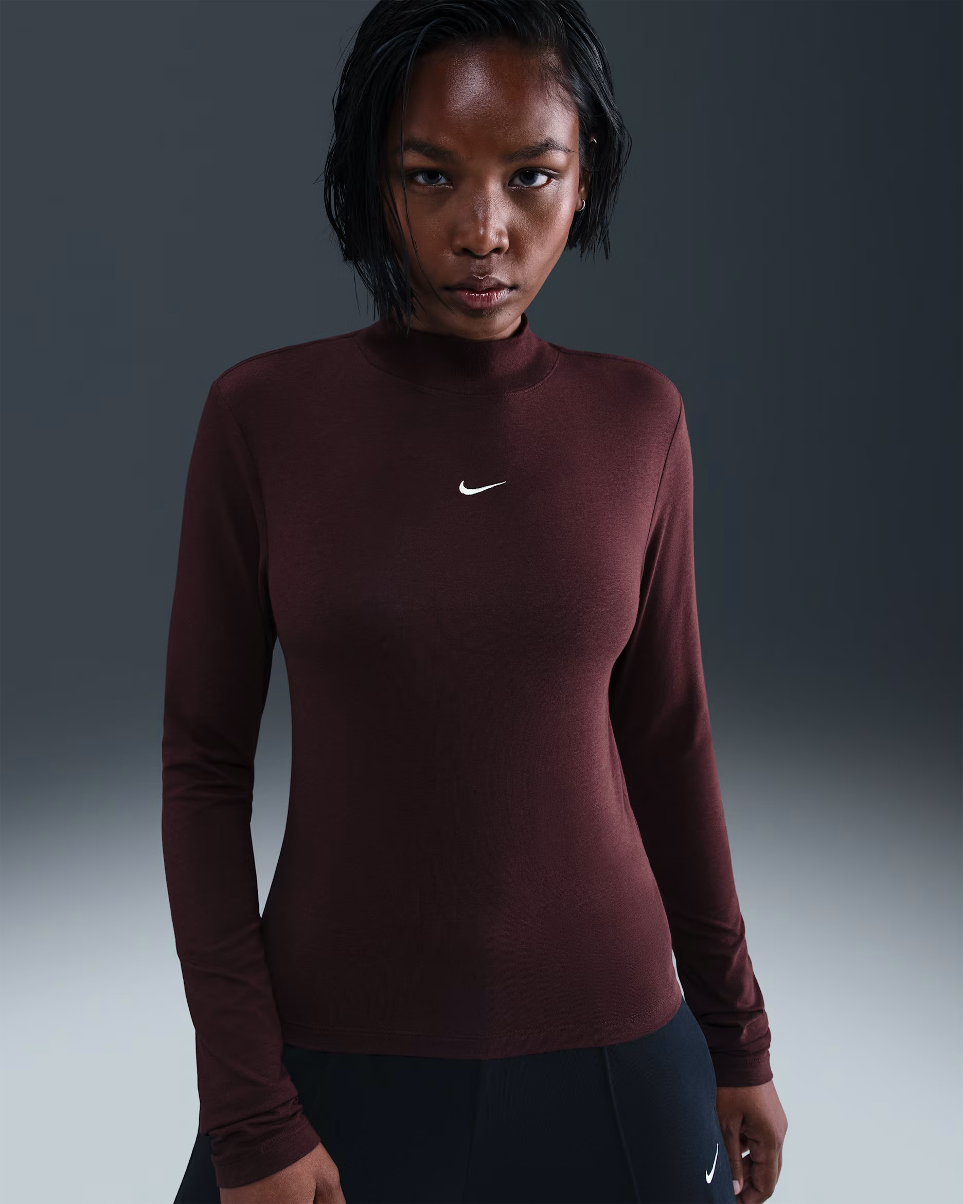 Nike Sportswear Chill Knit Women's Slim Long-Sleeve Mock-Neck T-Shirt | Nike (US)