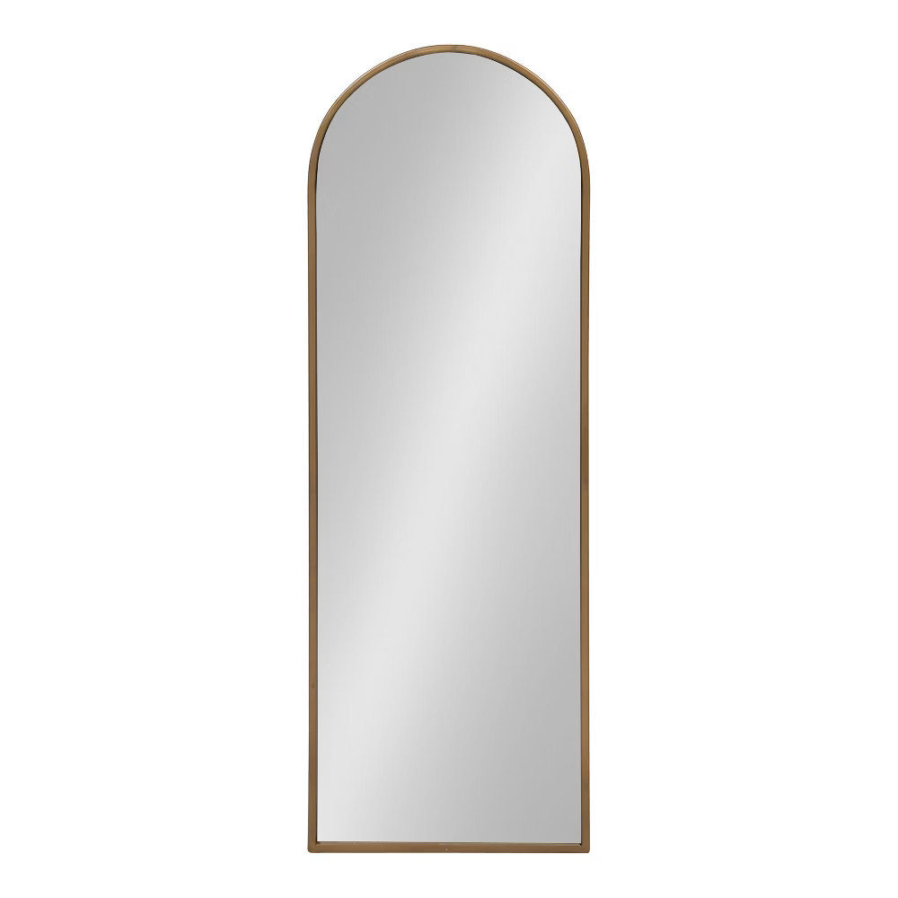 16"" x 47"" Valenti Tall Framed Arch Mirror Gold - Kate and Laurel | Target