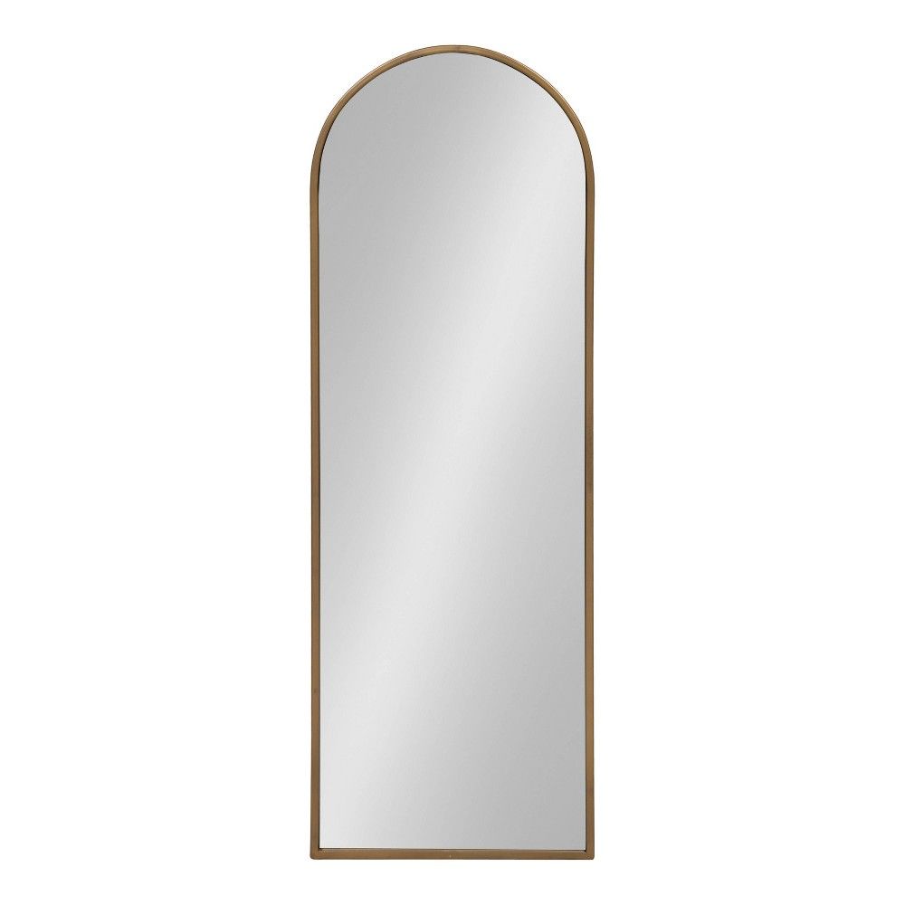 16"" x 48"" Valenti Tall Framed Arch Mirror Gold - Kate and Laurel | Target