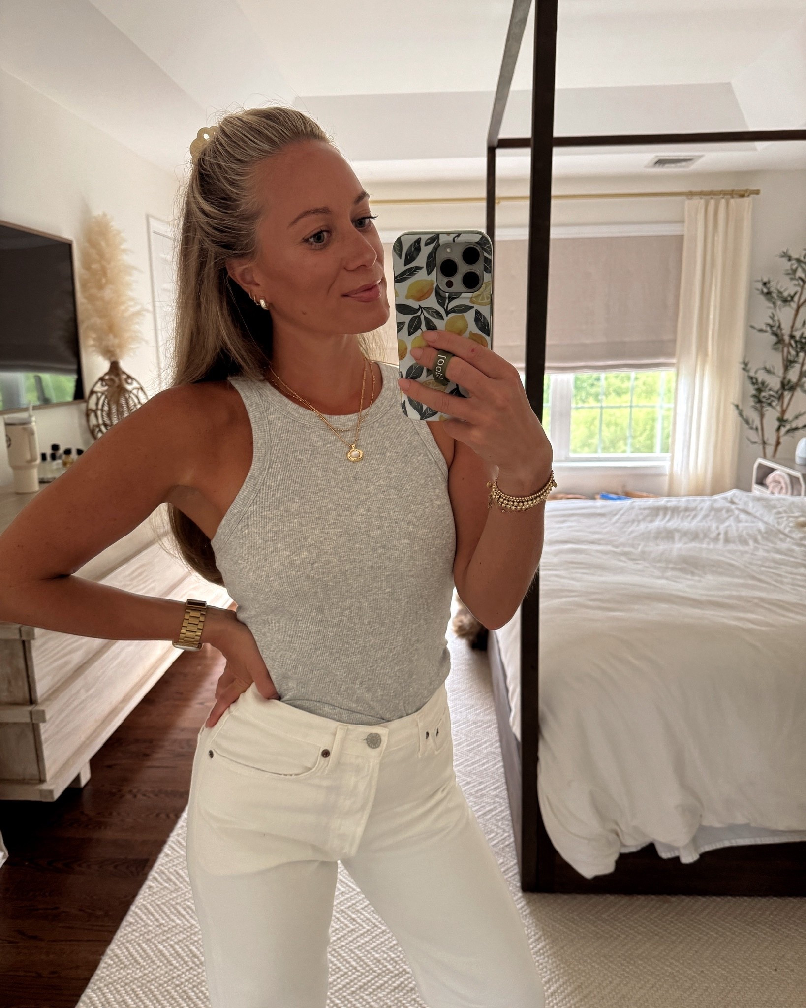 Big Spring Sale! Bought this Amazon tank with built in bra in multiple colors. 

Wearing a small. 

Padded tank, ribbed tank, Amazon finds 

#LTKSaleAlert