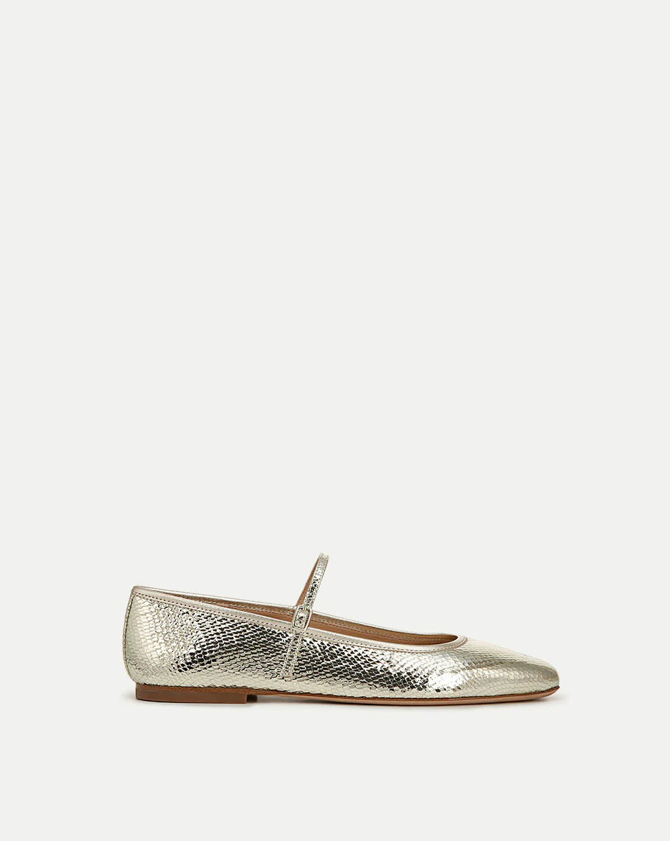 Ellie Metallic Flat | Veronica Beard