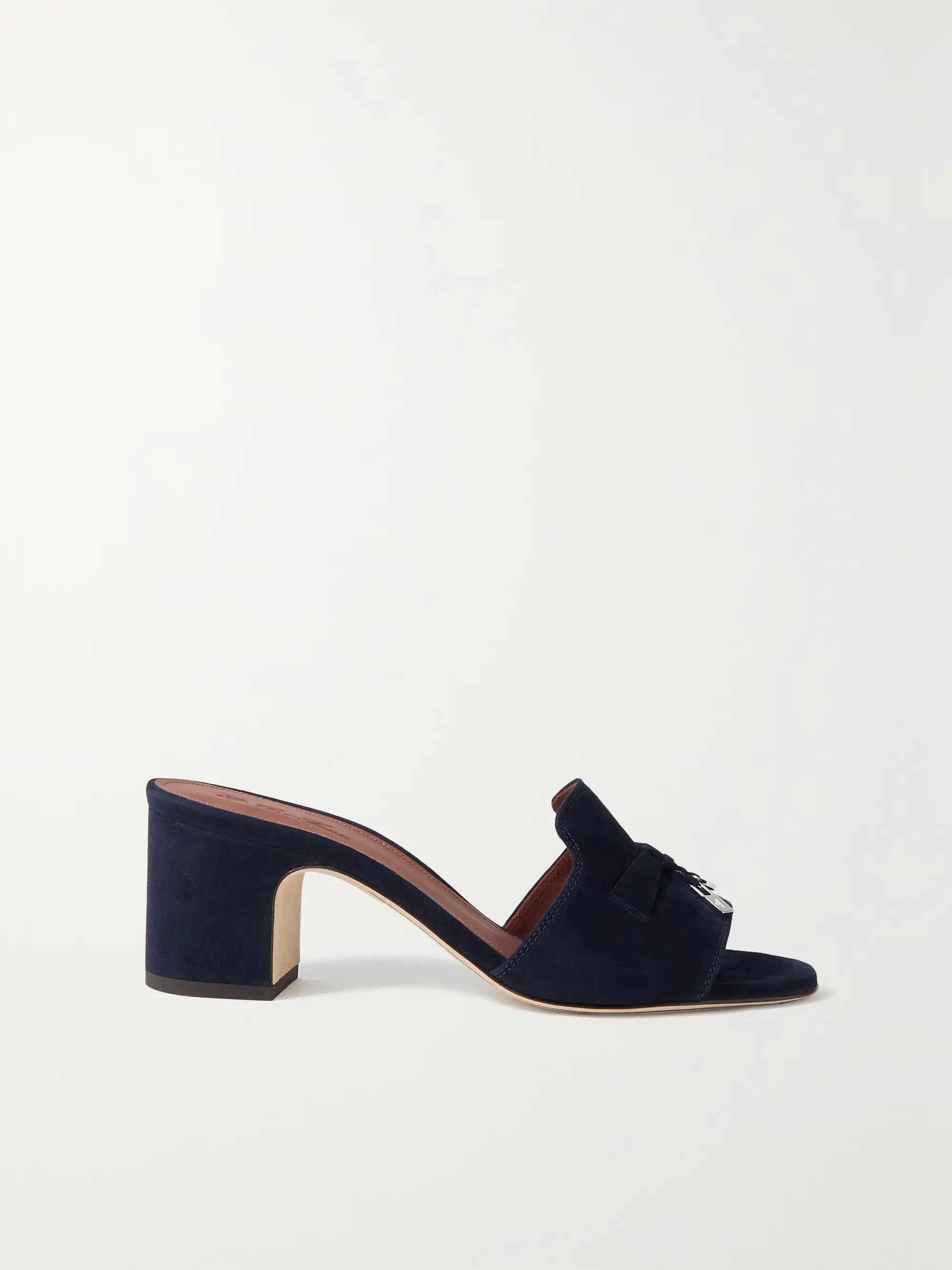 Summer Charms embellished suede mules | NET-A-PORTER (US)