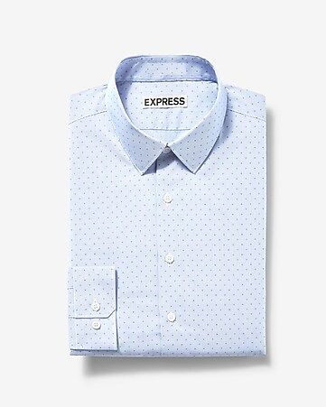 Extra Slim Dot Stripe Dress Shirt | Express