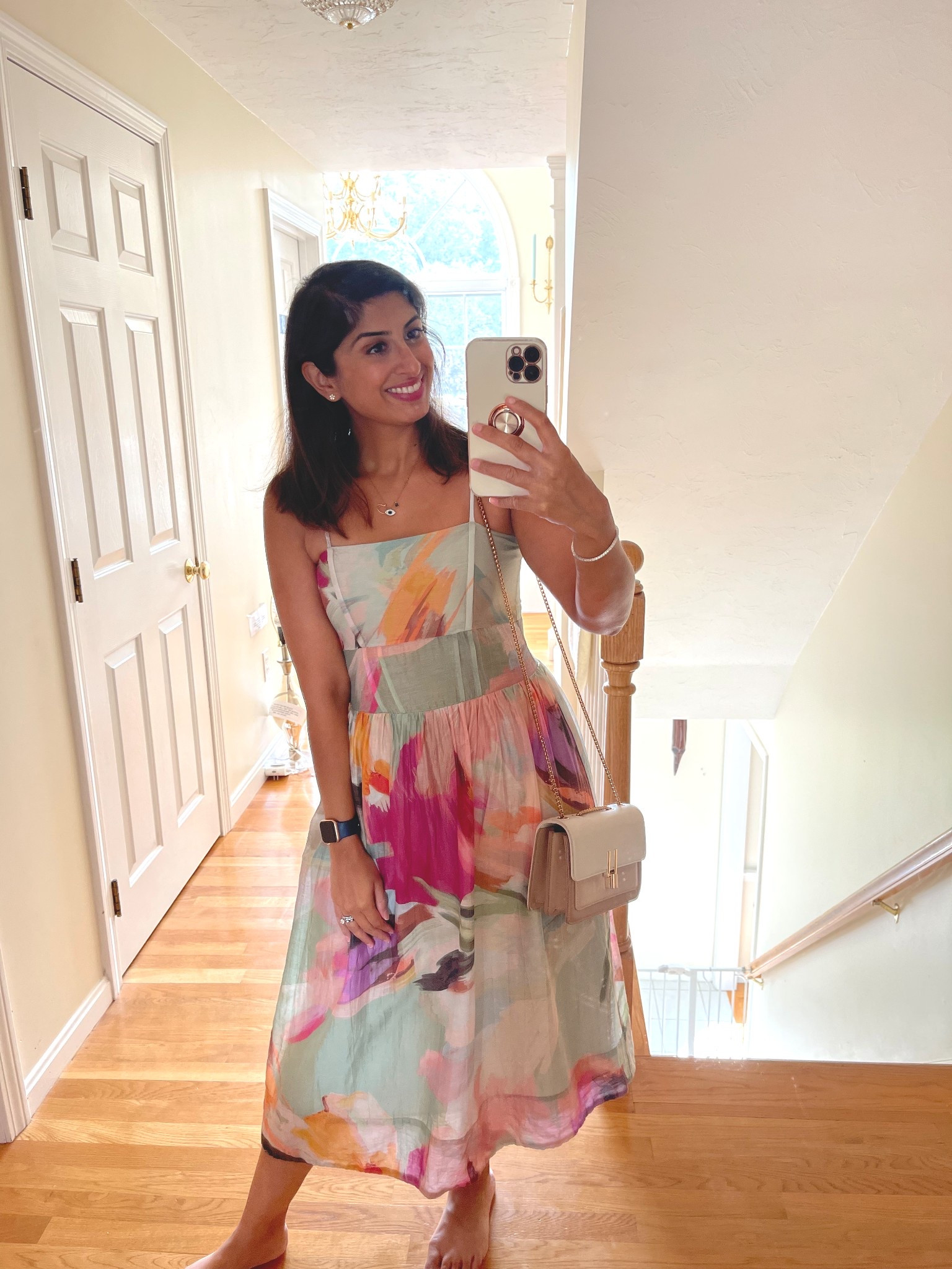 I love this dress from Nordstrom. It’s light and airy. I bought a previous dress by the same brand and I really like fit on my pear-shaped body. I’m wearing a size small.

#LTKTravel #LTKPetite #LTKWedding