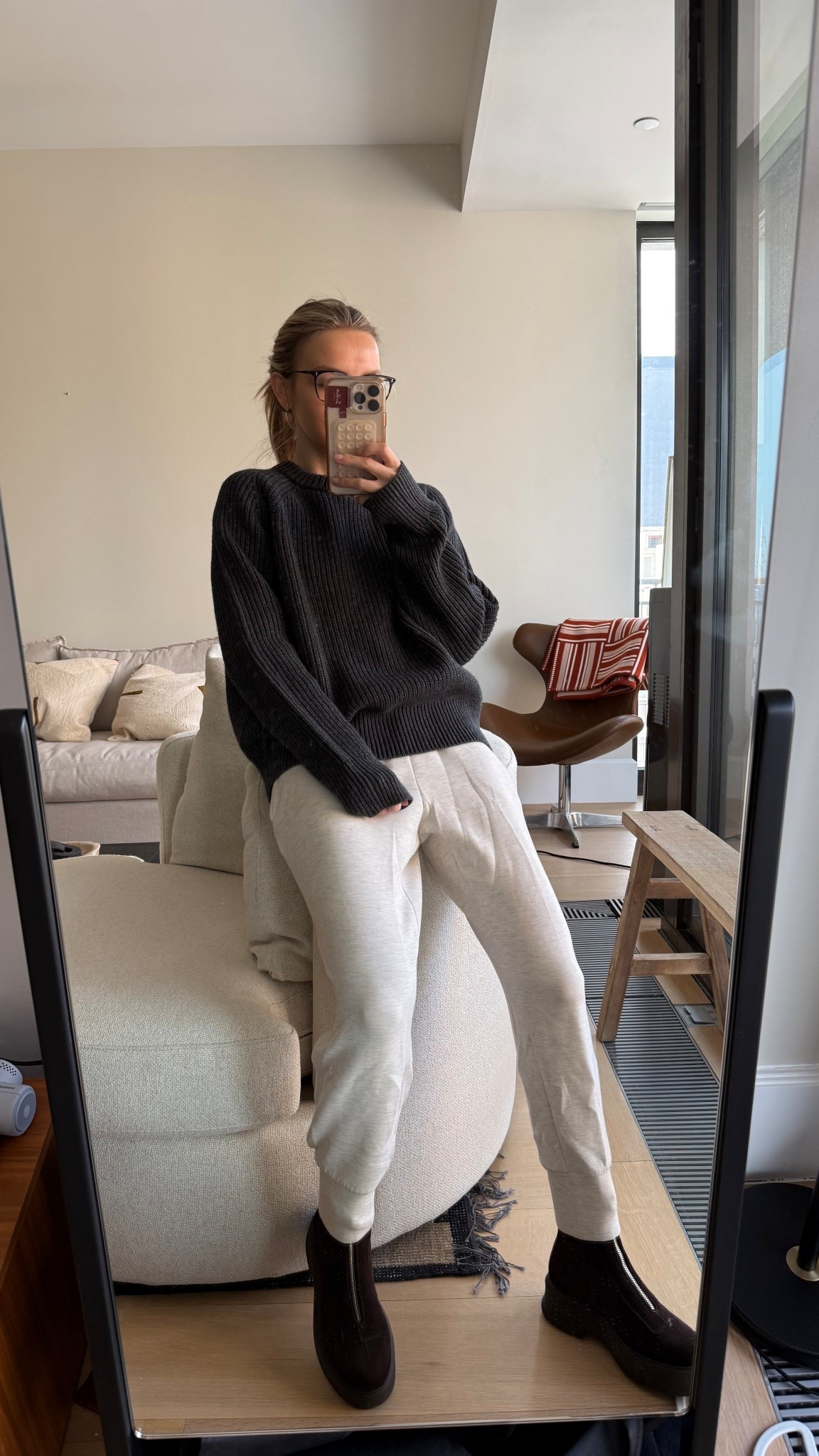 Travel ootd! Always cozy in the softest varley double soft sweatpants and a good cashmere knit! 

#LTKootd #LTKdayinmylife #LTKTravel