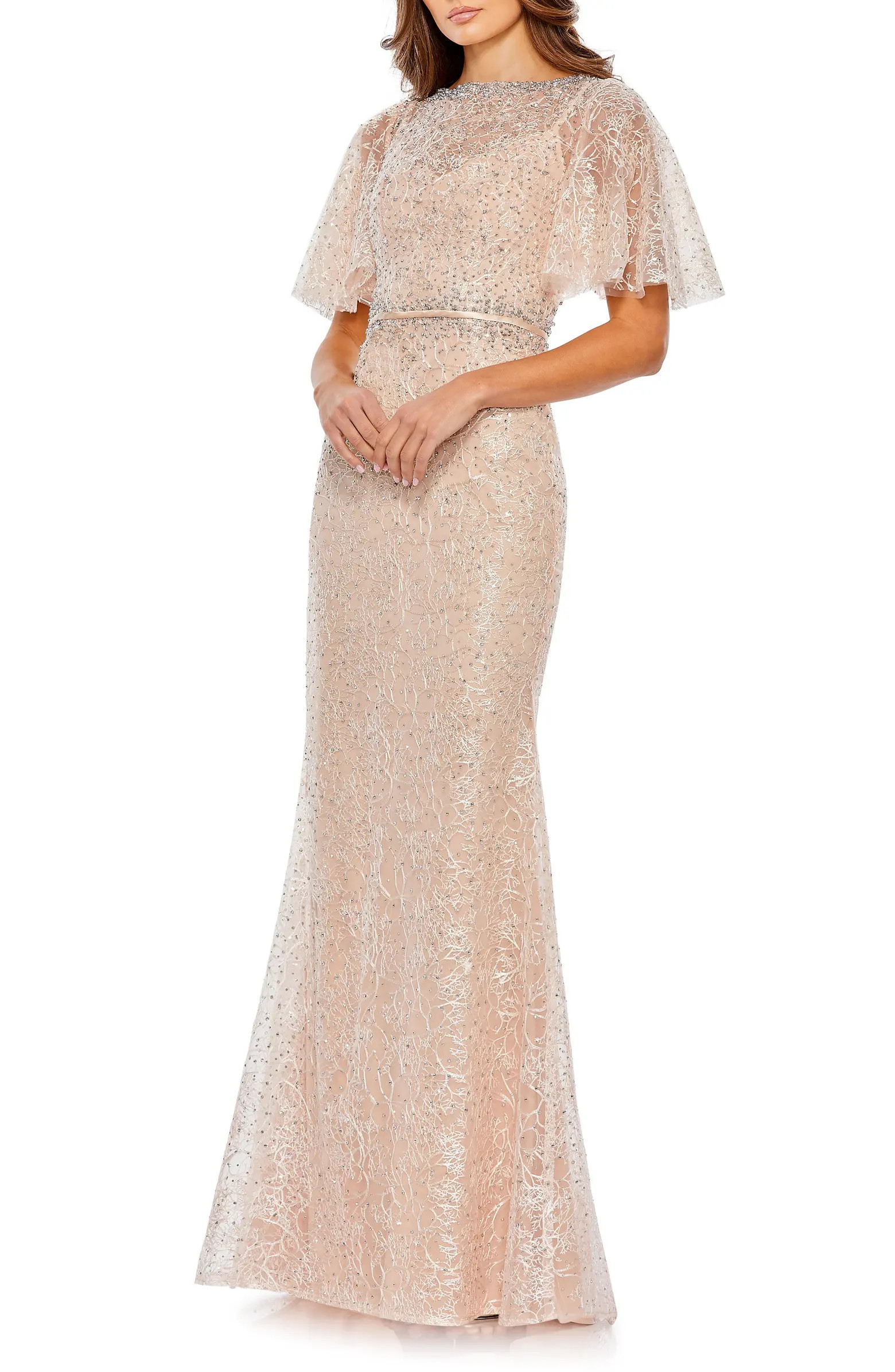 Mac Duggal Rhinestone Lace Mermaid Gown | Nordstrom | Nordstrom