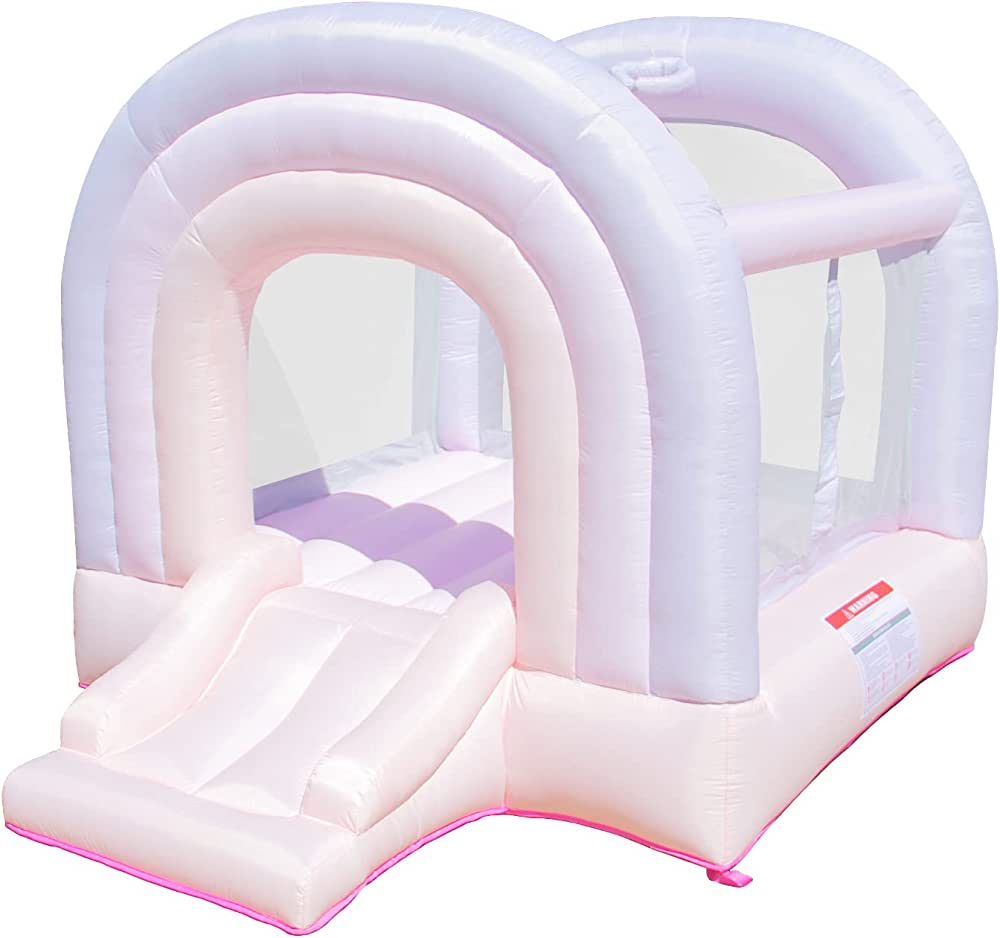 Bounceland Daydreamer Cotton Candy Bounce House, Pastel Bouncer with Slide, 8.9 ft L x 7.2 ft W x... | Amazon (US)