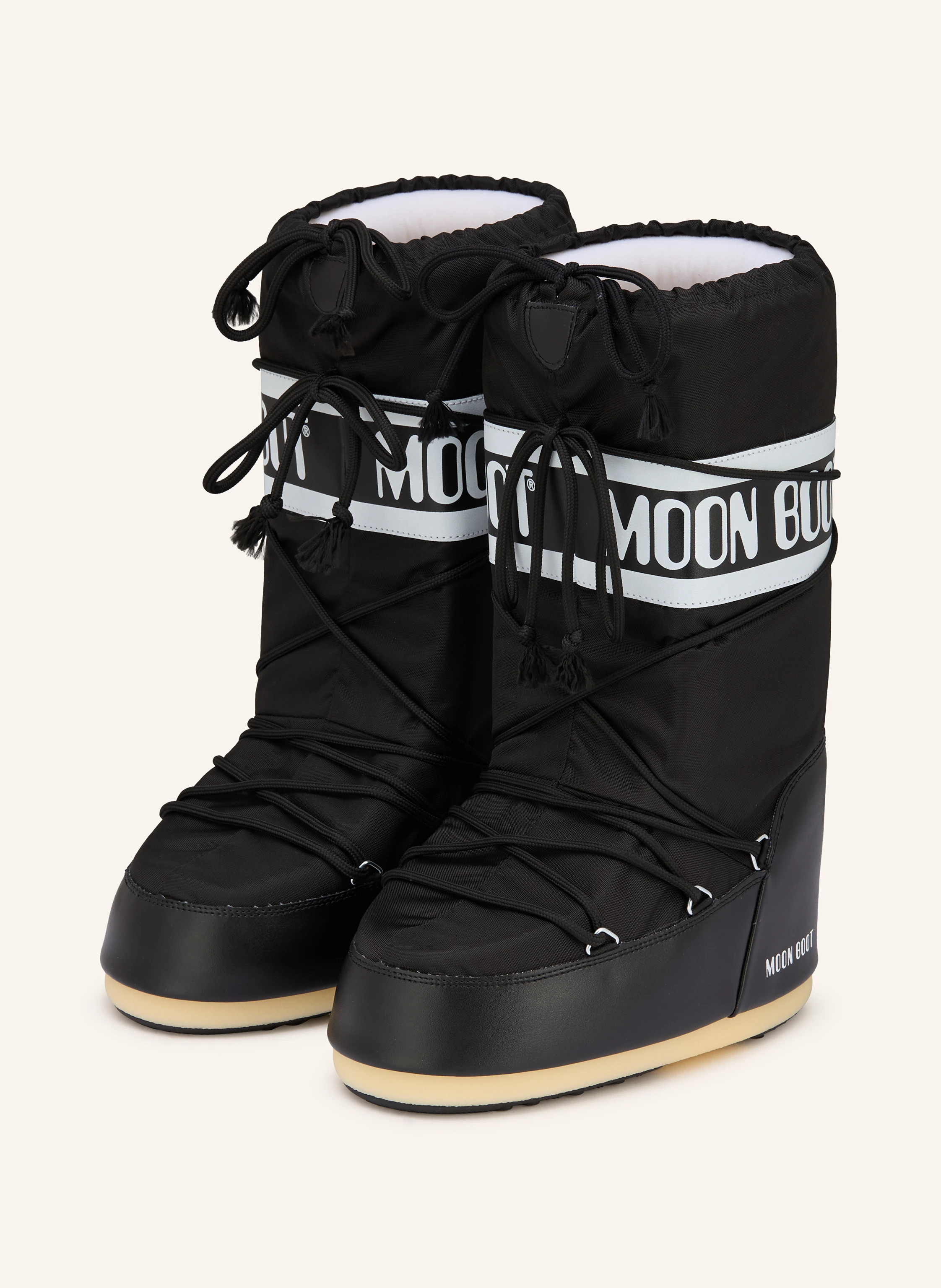 MOON BOOT Moon Boots ICON NYLON in schwarz / weiss | Breuninger (DACH)
