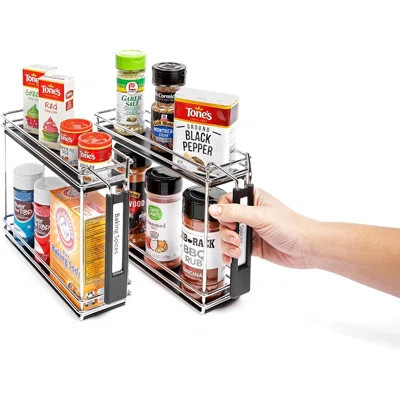 Spice Caddy – Set Of Two, Compact Kitchen Spice Organizer With Multiple Compartments For Spices, Herbs, And Seasonings | Wayfair North America