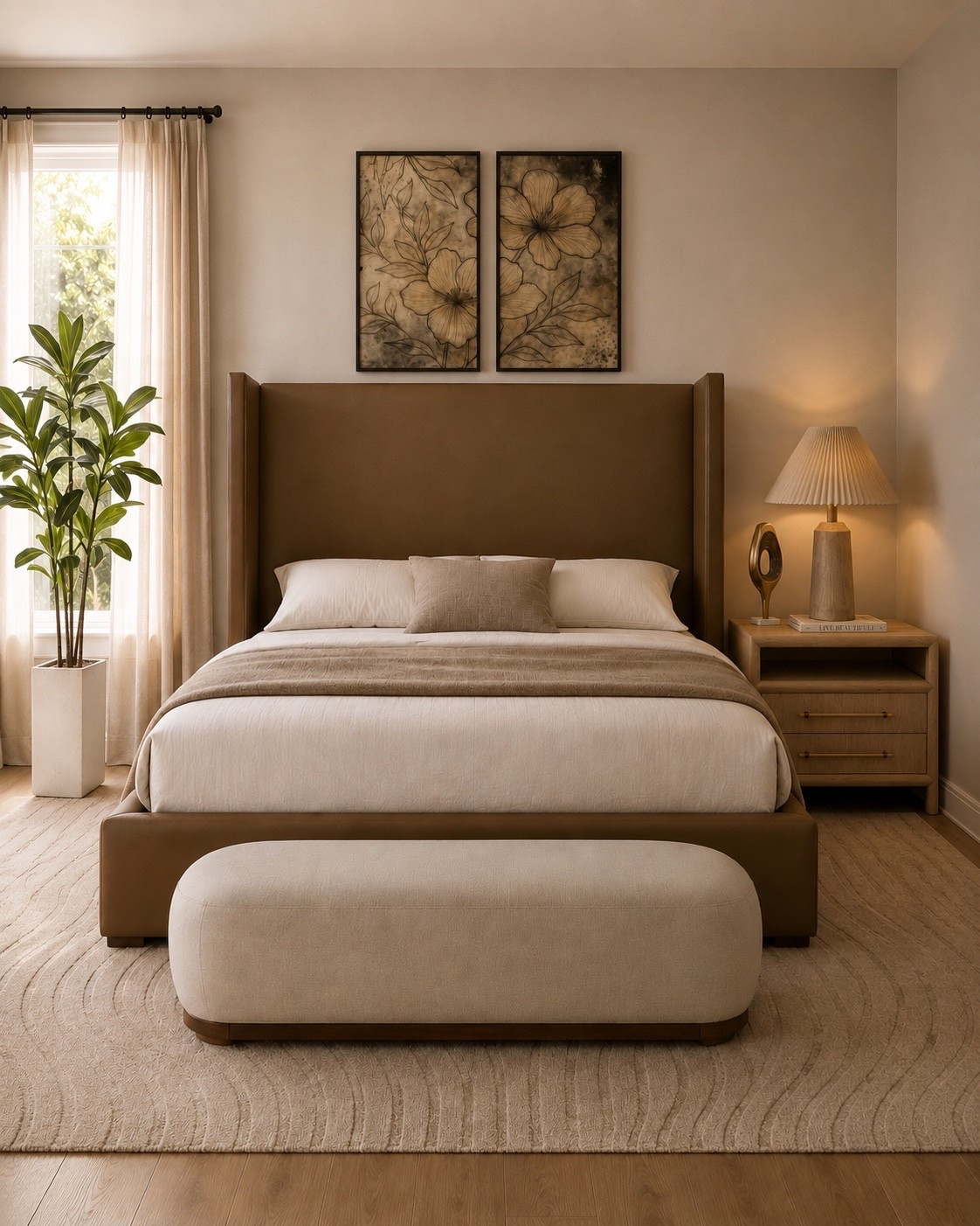 A warm, cozy bedroom never goes out of style… and Wayfair has everything you need to recreate this look. 🤎

From the statement bed and upholstered bench to the matching nightstand, soft lighting, and neutral decor, this bedroom feels elevated, inviting, and effortlessly timeless.

If you’re looking for bedroom furniture, neutral bedroom decor, or designer-inspired Wayfair finds, this space is full of inspiration.

Link to shop in comments! 🔗👇

#Wayfair #WayfairHome #BedroomDecor #BedroomIdeas #BedroomFurniture #NeutralHome #HomeDecor #InteriorDesign #ModernOrganic #HomeInspiration

#LTKHome #LTKSaleAlert #LTKOver40