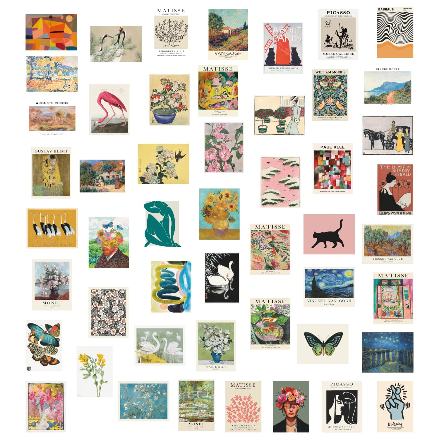 TRAMIN 50 Pcs Eclectic Wall Decor, Maximalist Decor, Colorful Wall Art, Eclectic Gallery Wall Pri... | Amazon (US)