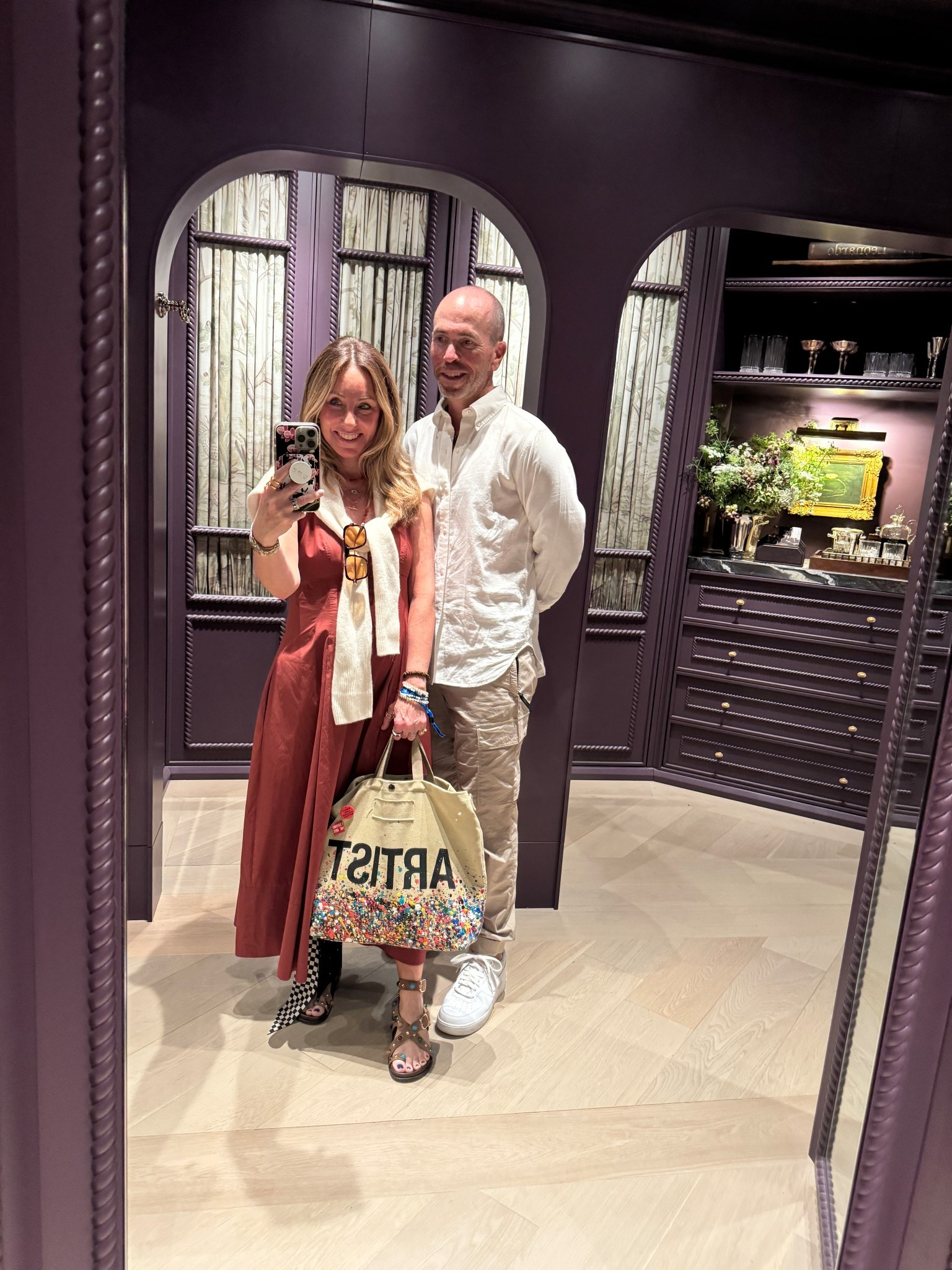 Greg and I spent the day in Palm Beach and went to the Kipps Bay design house. It was a lovely day. I’ve had this dress for ages and it never disappoints. I wish they still made it! I’d probably buy it in another color. The sweater I have over my shoulder is a fine gauge cashmere and I’ve been wearing it a lot both as a scarf and putting it on. It’s absolutely lovely. Unable to link this bag, but it’s by Made Worn ❤️

#LTKdayinmylife #LTKootd #LTKgrwm