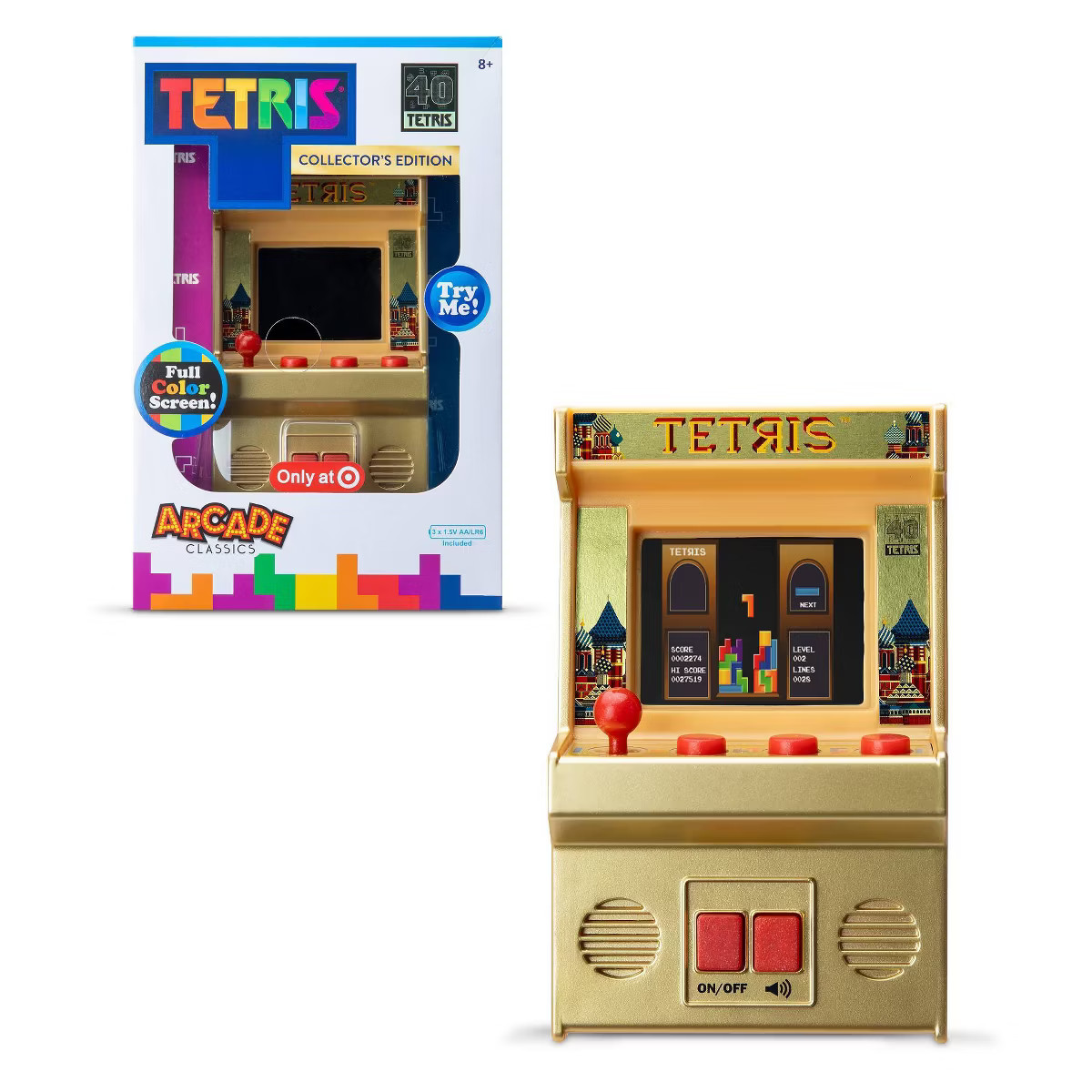 Tetris Arcade Classic Handheld Game : Electronic Game, Single Player, Sound Effects, Creative Thi... | Target