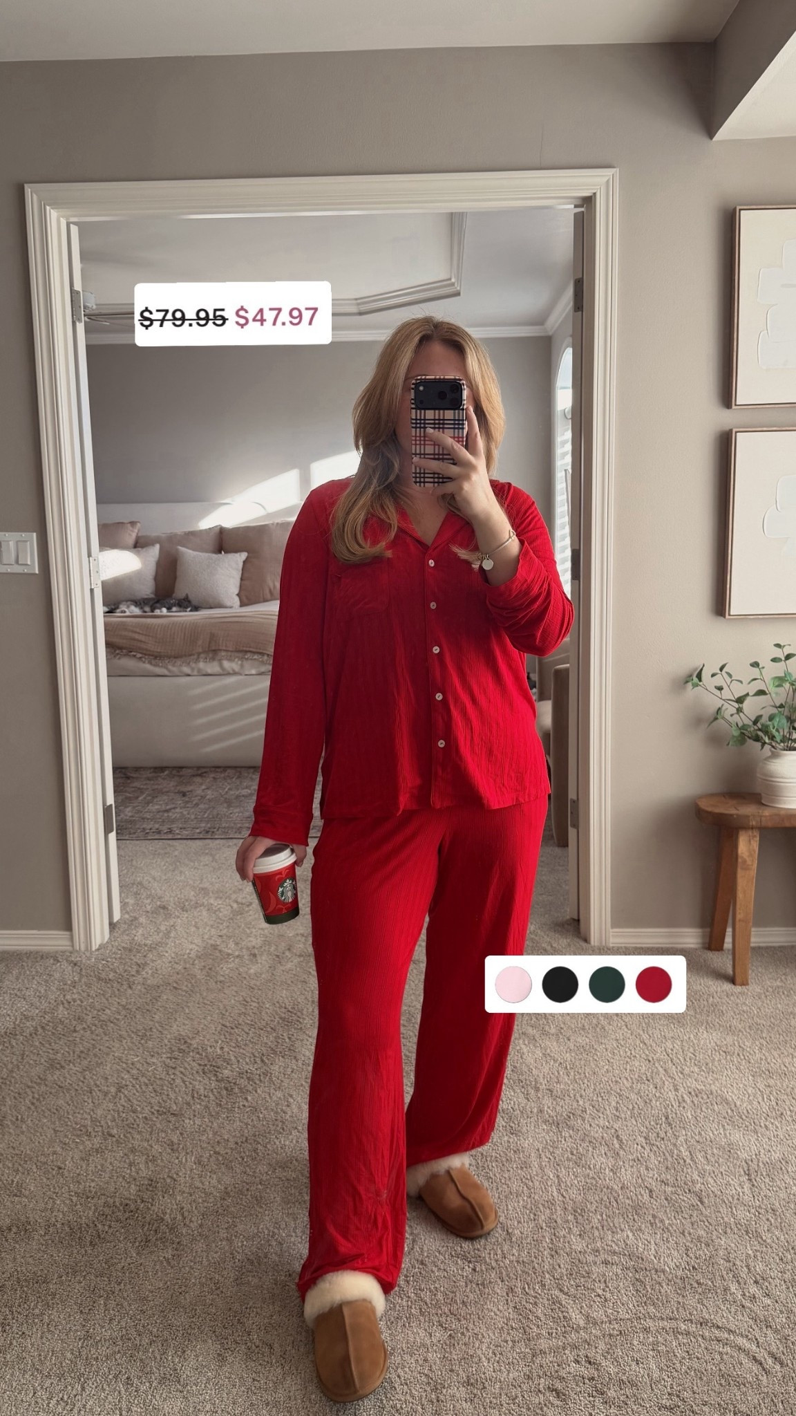 My favorite cooling fabric pjs are on MAJOR deals. Lowest price I’ve been able to share all year!! I’m wearing a size medium. Runs TTS. These pjs will change your LIFE!!