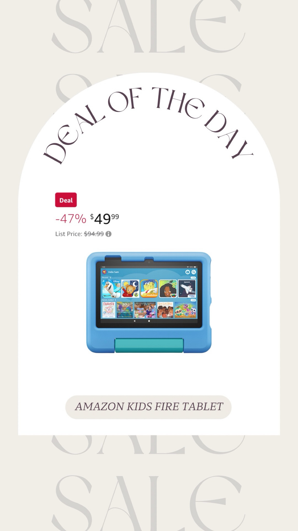 Amazon fire kids tablet almost 50% off!! 

#LTKbaby #LTKkids #LTKsalealert