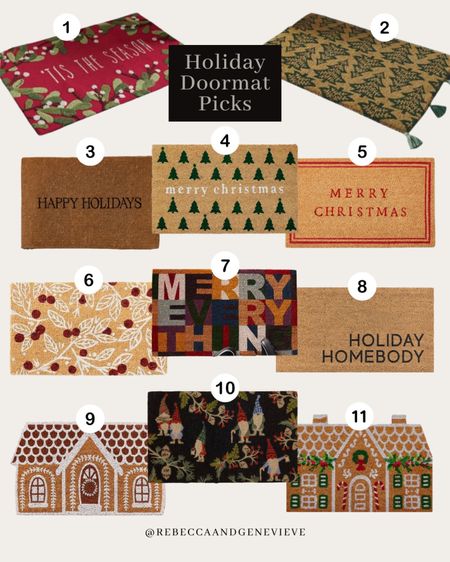 Christmas Doormats! #christmasdecor #doormat #christmasdoormat

#LTKSeasonal #LTKHoliday #LTKhome