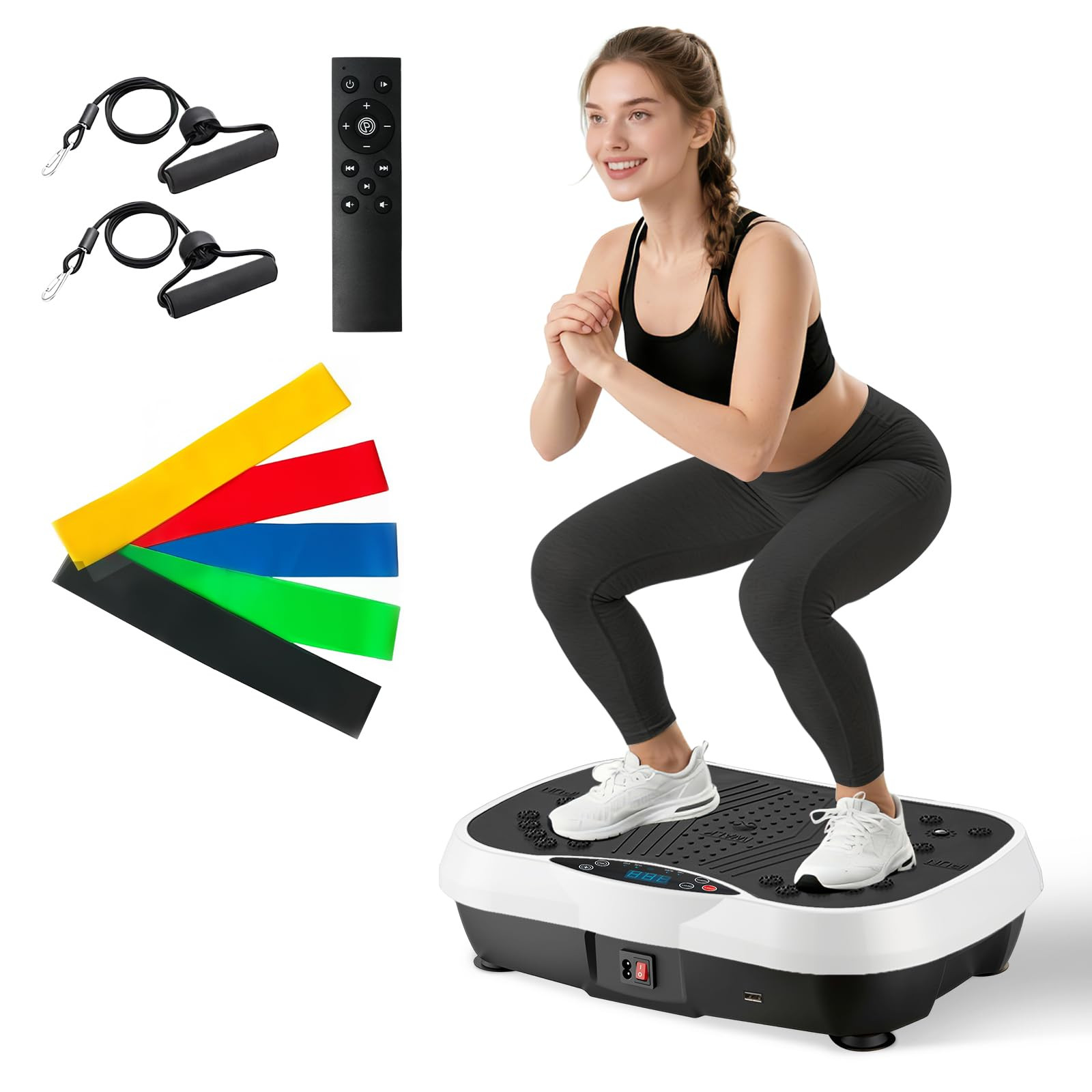 ALSO GO Vibration Plate Exercise Machine, 6 Workout Modes & 120-Level Vibration Platform for Weig... | Amazon (US)