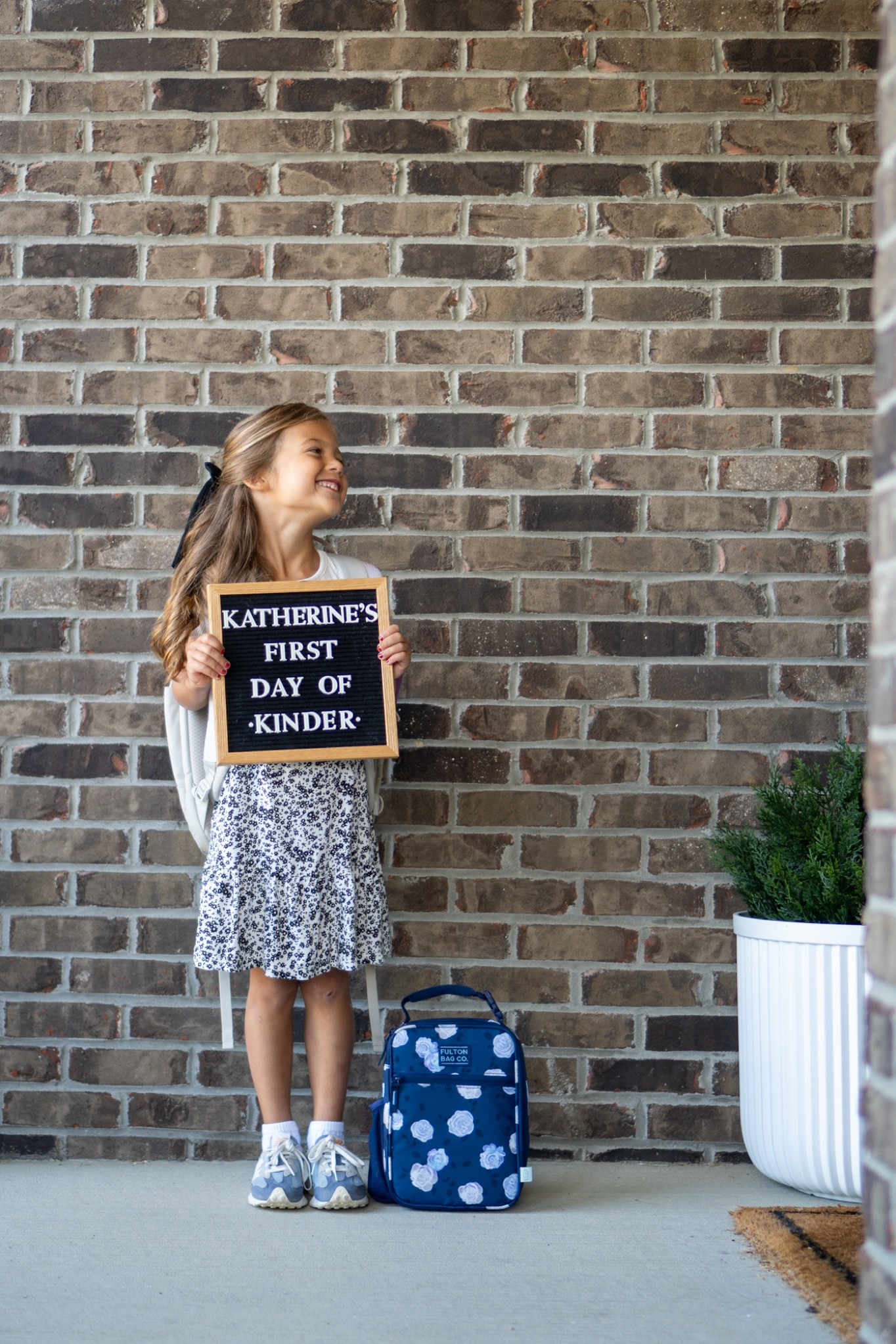 Back to school, lunchbox, backpack, sign, hair bow, dress, shoes, planter, faux plant, welcome mat 

#LTKfamily #LTKBacktoSchool #LTKkids