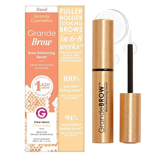 Grande Cosmetics GrandeBROW Brow Enhancing Serum For Fuller, Bolder, Looking Eyebrows - Brow Seru... | Amazon (US)