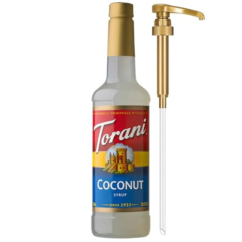 Torani Coffee Syrup, Coconut Flavor for Drinks, Pump Included, 25.4 Fl Oz | Amazon (US)