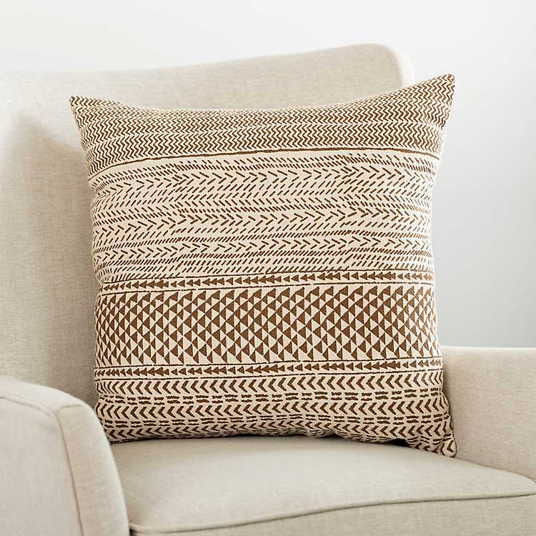 Vintage Batik Stripes Throw Pillow | Kirkland's Home