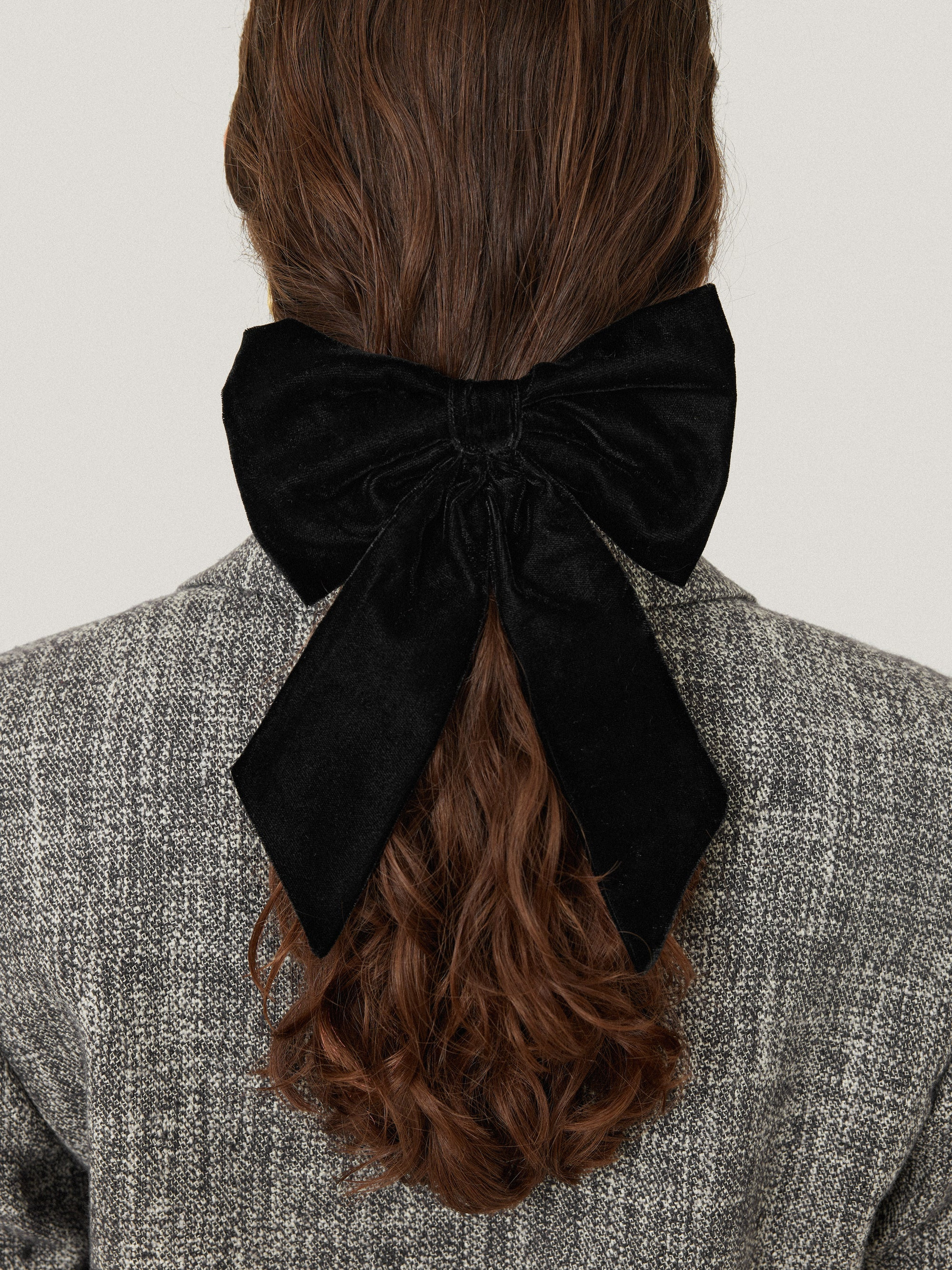 Velvet Bow Hairclip | Black | Jigsaw (UK)