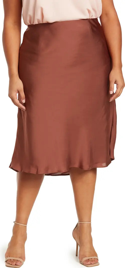 Essential Bias Cut A-Line Skirt | Nordstrom Rack