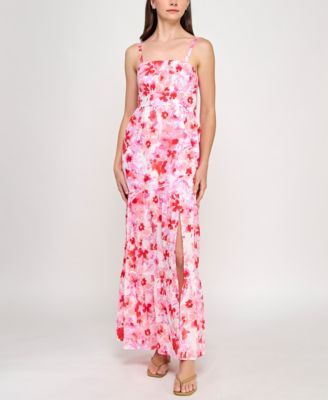 Juniors' Emma Strappy Empire-Waist Fit & Flare Dress | Macy's