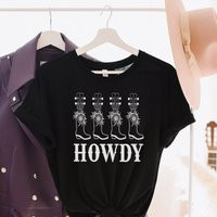 Howdy Shirt, Yeehaw T-Shirt, Cowgirl Bachelorette, Nashville Graphic Tee, Tee,, Girls Trip, Space Co | Etsy (US)