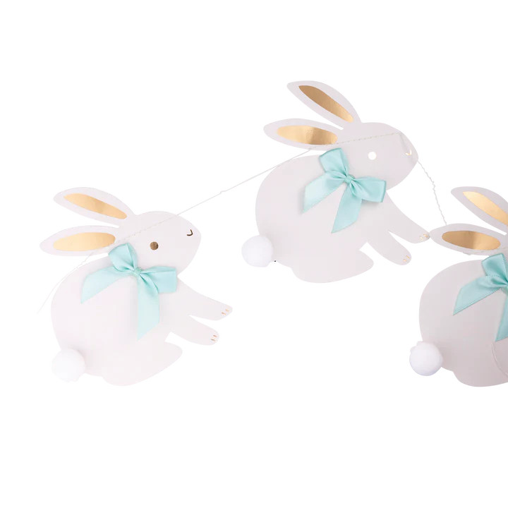 Bunnies with Ribbon Bows Banner | My Mind's Eye