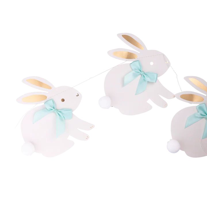 Bunnies with Ribbon Bows Banner | My Mind's Eye