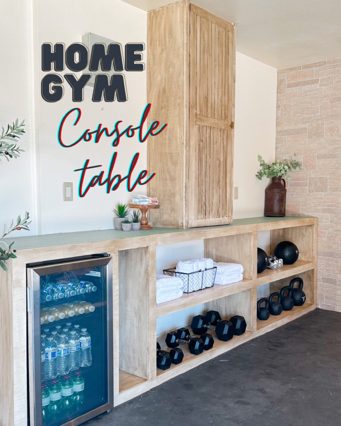 Home gym setup with a custom DIY built weight storage and beverage area!


#LTKFitness #LTKstyletip #LTKhome