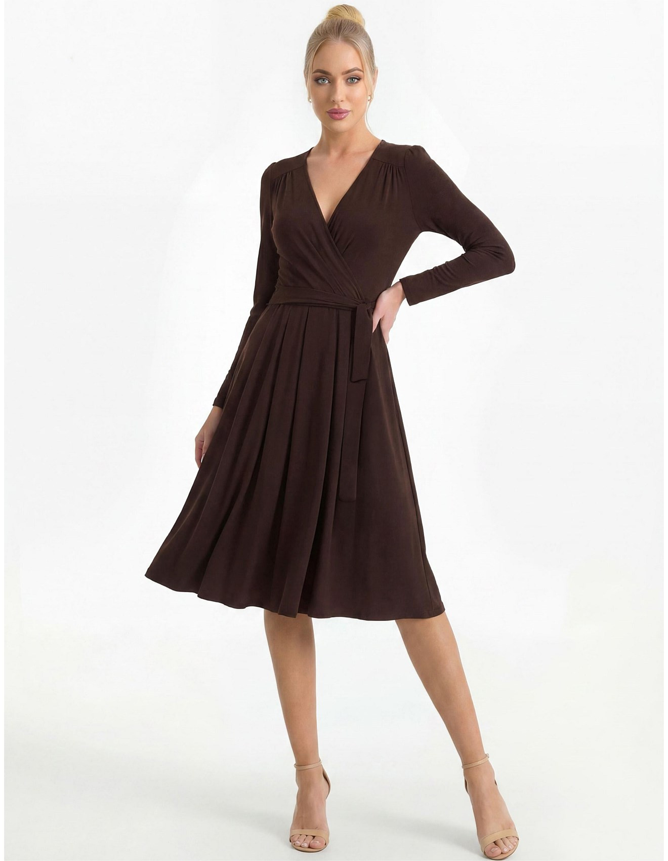 MILA FAUX WRAP DRESS | David Jones (Australia & New Zealand)